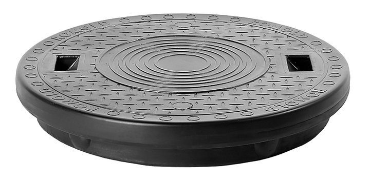 WLCGYD Edelstahl Schachtabdeckung 650mm - Wasserdichter Schachtdeckel Mit Luke